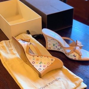 Louis Vuitton Monogram Multicolore Sandals Size 38